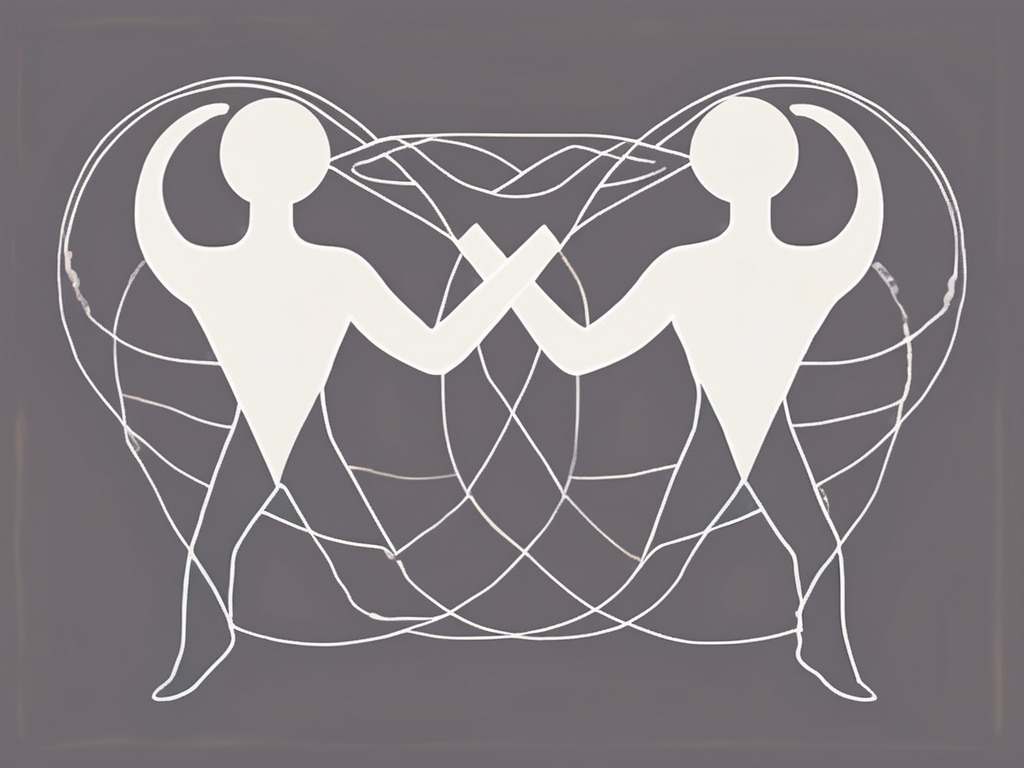 Two male symbols intertwined